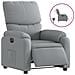 Poltrona Elettrica Reclinabile Grigio Chiaro in Tessuto - Foto miniatura 1