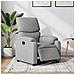 Poltrona Elettrica Reclinabile Grigio Chiaro in Tessuto - Foto miniatura 2