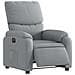 Poltrona Elettrica Reclinabile Grigio Chiaro in Tessuto - Foto miniatura 3