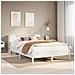 Letto Libreria senza Materasso Bianco 150x200 cm Legno di Pino - Foto miniatura 2