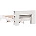 Letto Libreria senza Materasso Bianco 150x200 cm Legno di Pino - Foto miniatura 6