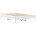 Letto Libreria senza Materasso Bianco 150x200 cm Legno di Pino - Foto miniatura 8