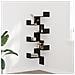 Mensola Angolare vitaXL Nero Rovere 45x45x147 cm Legno ingegnerizzato - Foto miniatura 2