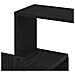 Mensola Angolare vitaXL Nero Rovere 45x45x147 cm Legno ingegnerizzato - Foto miniatura 7