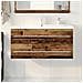Mobile lavabo bagno con lavabo integrato in legno riciclato - Foto miniatura 4