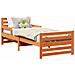 Letto Estensibile per Bambini Cera marrone 80 x 130 / 165 / 200 cm - Foto miniatura 3
