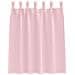 Tende con tende 2 pcs Rosa Baby 140x140cm Poliestere - Foto miniatura 4