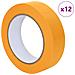 Nastri Adesivi per Pittori 12 pcs Giallo 25mm x 50m Carta - Foto miniatura 1