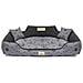 100x75 cm KINGDOG Cuccia per cani impermeabile personalizzabile Ossa nere - Foto miniatura 2