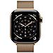 Watch Series 11 GPS + Cellular 42mm Cassa Titanio Oro con Loop in maglia Milanese Oro - Foto miniatura 2