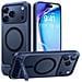 Cover per iPhone 17 Pro Max - TPU+PC, Blu Oscuro, MagSafe - Foto miniatura 1