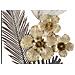 Decorazione In Metallo 3d Fiori 38-multicolore-metallo-28,6x5,1x74,3 Cm - Foto miniatura 2