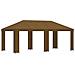 Gazebo da giardino 6 x 3 m Tortora Poliestere e Acciaio 190 - Foto miniatura 1