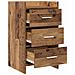 Comodini Legno antico 40 x 36 x 70 cm Legno ingegnerizzato - Foto miniatura 3