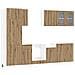 Unità Cucina Lyon 8 pcs Rovere Artigianale Legno ingegnerizzato - Foto miniatura 1