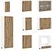 Unità Cucina Lyon 8 pcs Rovere Artigianale Legno ingegnerizzato - Foto miniatura 4