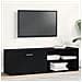 Mobile TV Rovere Nero 120x34x37 cm in Legno Multistrato - Foto miniatura 2