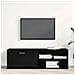 Mobile TV Rovere Nero 120x34x37 cm in Legno Multistrato - Foto miniatura 3