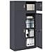 Armadio 2 pz Antracite 90 x 40 x 180 cm Acciaio Bloccabile - Foto miniatura 3