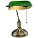 Lampada Da Tavolo Vintage In Metallo Ottone Antico E Vetro Colorato E27 Vt-7151 - Sku 3912 Verde - Foto miniatura 1