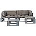 Divani Da Giardino Su Pallet 4pz Cuscini Grigi Legno Fsc Grigio - Foto miniatura 2