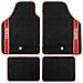 Set Completo 03763 Tappetini Moquette Auto Rosso Universali Quattro Pezzi - Foto miniatura 2