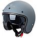 Casco Moto Jet Cafe Racer Omologato Ece 22-05 Parasole Scooter Grigio Opaco M - Foto miniatura 1