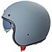Casco Moto Jet Cafe Racer Omologato Ece 22-05 Parasole Scooter Grigio Opaco M - Foto miniatura 4