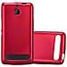 Custodia Compatibile Con Sony Xperia E1 In Rosso Metallico - Coperchio Protettivo In Silicone Tpu Flessibile - Foto miniatura 2