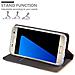 Custodia Compatibile Con Samsung Galaxy S7 In Grigio Chiaro Marrone - Coperchio Protettiva Con Chiusura Magnetica, Funzione Stand E Tasca Per Le Carte - Foto miniatura 2