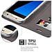 Custodia Compatibile Con Samsung Galaxy S7 In Grigio Chiaro Marrone - Coperchio Protettiva Con Chiusura Magnetica, Funzione Stand E Tasca Per Le Carte - Foto miniatura 8