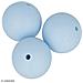 Perlina Di Silicone Tonda X 3 - 15 Mm - Blu Pastello - Foto miniatura 2