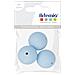 Perlina Di Silicone Tonda X 3 - 15 Mm - Blu Pastello - Foto miniatura 3