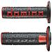 Coppia Manopole In Gomma Scritta Grande Modello A360 In Gomma Bicolore Nero / Rosso Per Moto Off Road Cross / Enduro Lunghezza: 120 Mm Codice Prodotto A36041c4042a7-0 - Foto miniatura 1