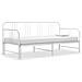 Telaio Divano Letto Estraibile Bianco In Metallo 90x200 Cm - Foto miniatura 1