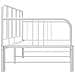 Telaio Divano Letto Estraibile Bianco In Metallo 90x200 Cm - Foto miniatura 5