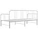 Telaio Divano Letto Estraibile Bianco In Metallo 90x200 Cm - Foto miniatura 6