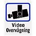 Targa Danese Tv / Videosorveglianza In Plastica, 8x10cm, Confezione Da 2 - Foto miniatura 3