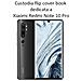 Smart Book Custodia Poket Silicone Flip Cover Case Per Xiaomi Redmi Note 10 Pro - 10 Pro Max Black - Foto miniatura 2