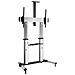 650605 base da pavimento per tv a schermo piatto 2,54 m (100) Portable flat panel floor stand Alluminio - Foto miniatura 1