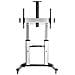 650605 base da pavimento per tv a schermo piatto 2,54 m (100) Portable flat panel floor stand Alluminio - Foto miniatura 2