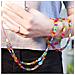 Collana Da Telefono Con Perle E Smiley 110 Cm Multicolor Collezione Smile - Foto miniatura 2