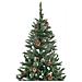 Albero di Natale Artificiale con Luci LED e Pigne 210 cm - Foto miniatura 4