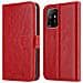Custodia Compatibile Con Oppo A94 5g In Rosso Vinaccia - Coperchio Protettiva Con Chiusura Magnetica, Funzione Stand E Tasca Per Le Carte - Foto miniatura 8
