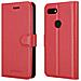 Custodia Compatibile Con Google Pixel 3a In Rosso Carminio - Coperchio Protettiva Con Chiusura Magnetica, Funzione Stand E Tasca Per Le Carte - Foto miniatura 8