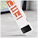 Cover In Silicone Ef-gf721twegww Con Strap Per Galaxy Z Flip4 Sm-f721b Bianco Arancione - Foto miniatura 2