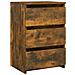Comodino Rovere Fumo 40x35x62,5 Cm In Legno Multistrato - Foto miniatura 1