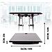 Dm05d11 Bk Postazione Lavoro - Altezza Regolabile 5-40cm - Ampia Piattaforma 74-43cm - Portata 8kg - Scrivania Ergonomica Per Lavorare In Piedi Con Supporto Per Tastiera - Foto miniatura 2