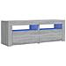 Mobile Porta TV con Luci LED Grigio Sonoma 120x35x40 cmcm - Foto miniatura 1