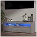 Mobile Porta TV con Luci LED Grigio Sonoma 120x35x40 cmcm - Foto miniatura 2